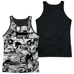 Superman Comic Strips - Men's Black Back Tank Top Men's Black Back Tank Superman   