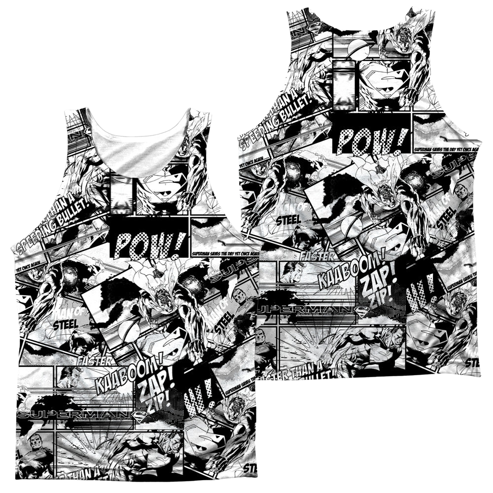 Superman Comic Strips - Men's All Over Print Tank Top Men's All Over Print Tank Superman   