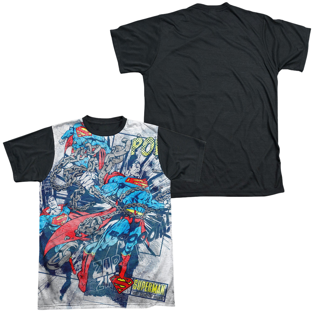 Superman Break Free - Men's Black Back T-Shirt Men's Black Back T-Shirt Superman   