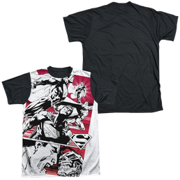 Superman Angry Red - Men's Black Back T-Shirt Men's Black Back T-Shirt Superman   