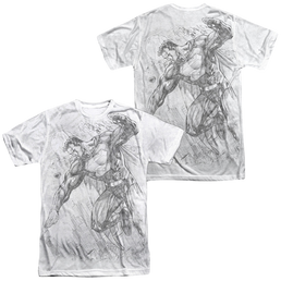Superman Pencil City To Space - Men's All-Over Print T-Shirt Men's All-Over Print T-Shirt Superman   
