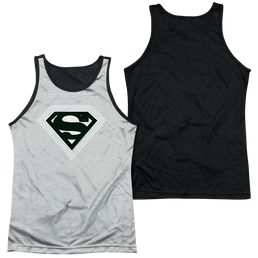Superman Optical Stripes - Men's Black Back Tank Top Men's Black Back Tank Superman   
