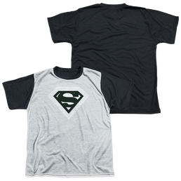 Superman Optical Stripes - Youth Black Back T-Shirt Youth Black Back T-Shirt (Ages 8-12) Superman   
