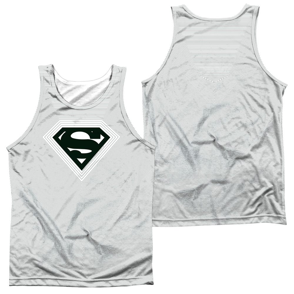 Superman Optical Stripes - Men's All Over Print Tank Top Men's All Over Print Tank Superman   