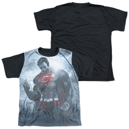 Superman Light Of The Sun - Youth Black Back T-Shirt Youth Black Back T-Shirt (Ages 8-12) Superman   
