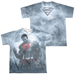 Superman Light Of The Sun (Front/Back Print) - Youth All-Over Print T-Shirt Youth All-Over Print T-Shirt (Ages 8-12) Superman   