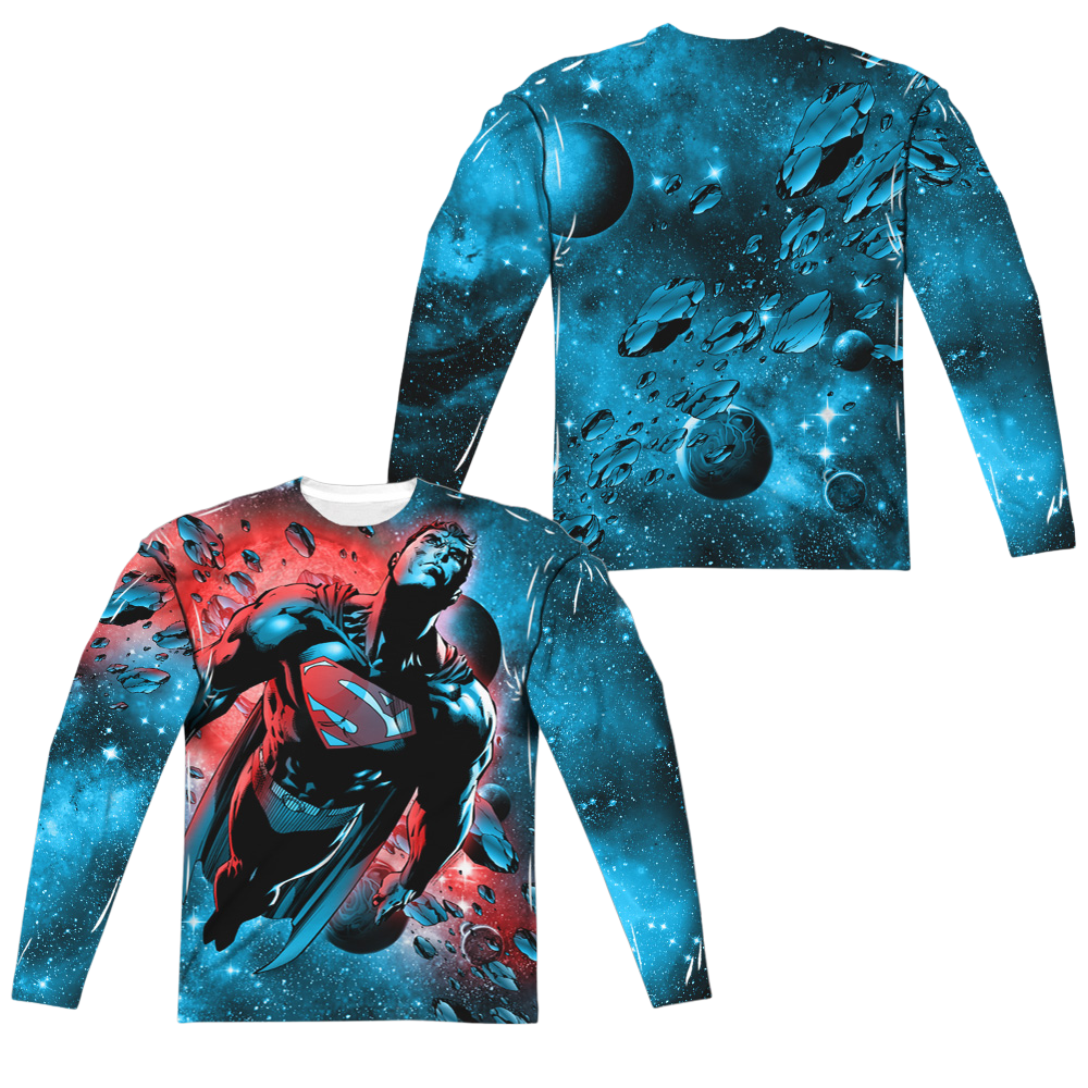 Superman Red Sun (Front/Back Print) - Men's All-Over Print Long Sleeve Men's All-Over Print Long Sleeve Superman   