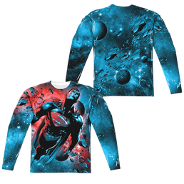 Superman Red Sun (Front/Back Print) - Men's All-Over Print Long Sleeve Men's All-Over Print Long Sleeve Superman   