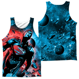 Superman Red Sun (Front/Back Print) - Men's All Over Print Tank Top Men's All Over Print Tank Superman   