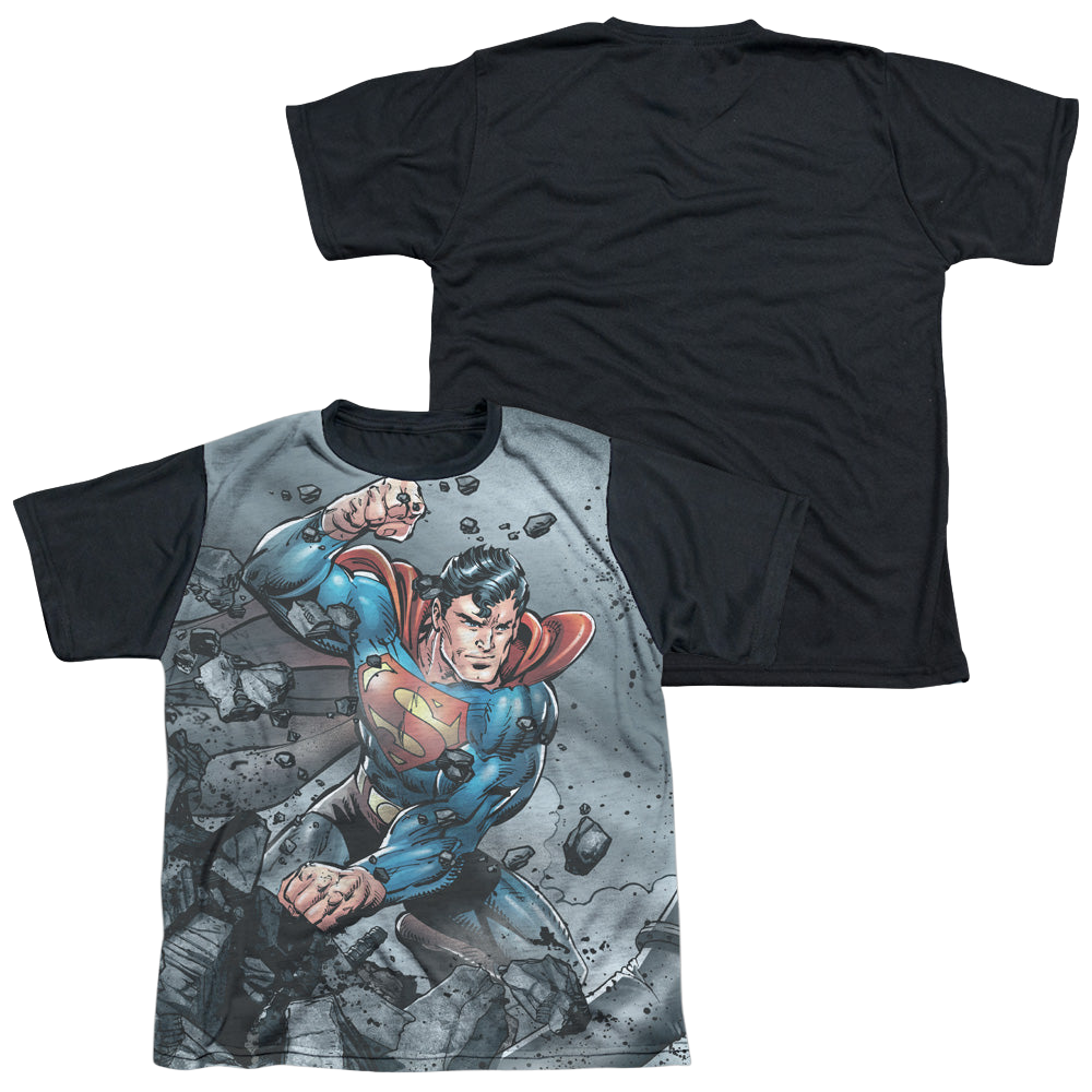 Superman Superman Vs Doomsday - Youth Black Back T-Shirt Youth Black Back T-Shirt (Ages 8-12) Superman   