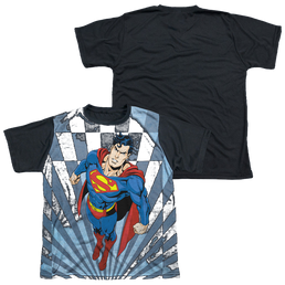 Superman Super Climb - Youth Black Back T-Shirt Youth Black Back T-Shirt (Ages 8-12) Superman   