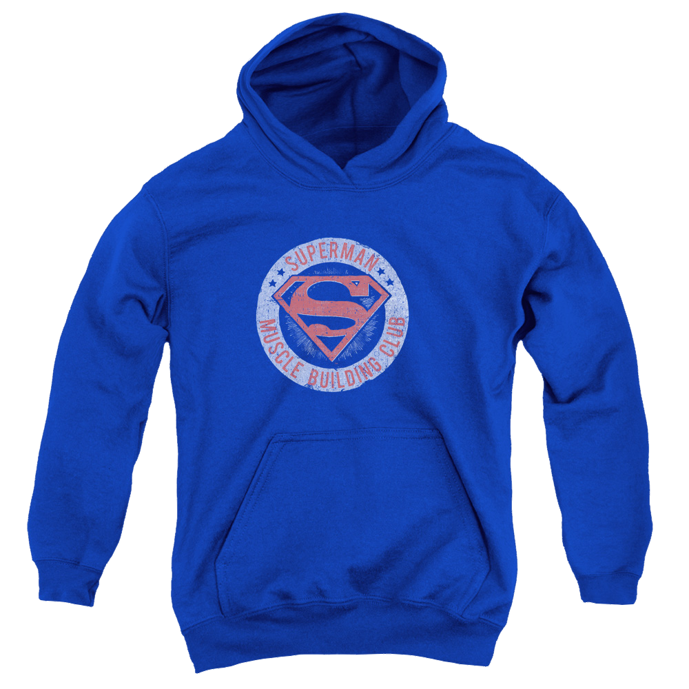 Superman Muscle Club - Youth Hoodie Youth Hoodie (Ages 8-12) Superman   