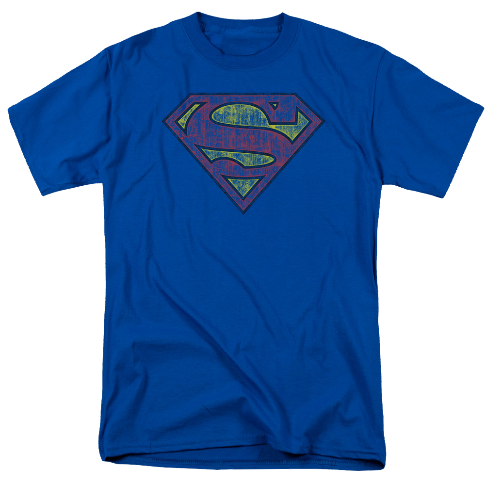Superman Tattered Shield - Men's Regular Fit T-Shirt Men's Regular Fit T-Shirt Superman   