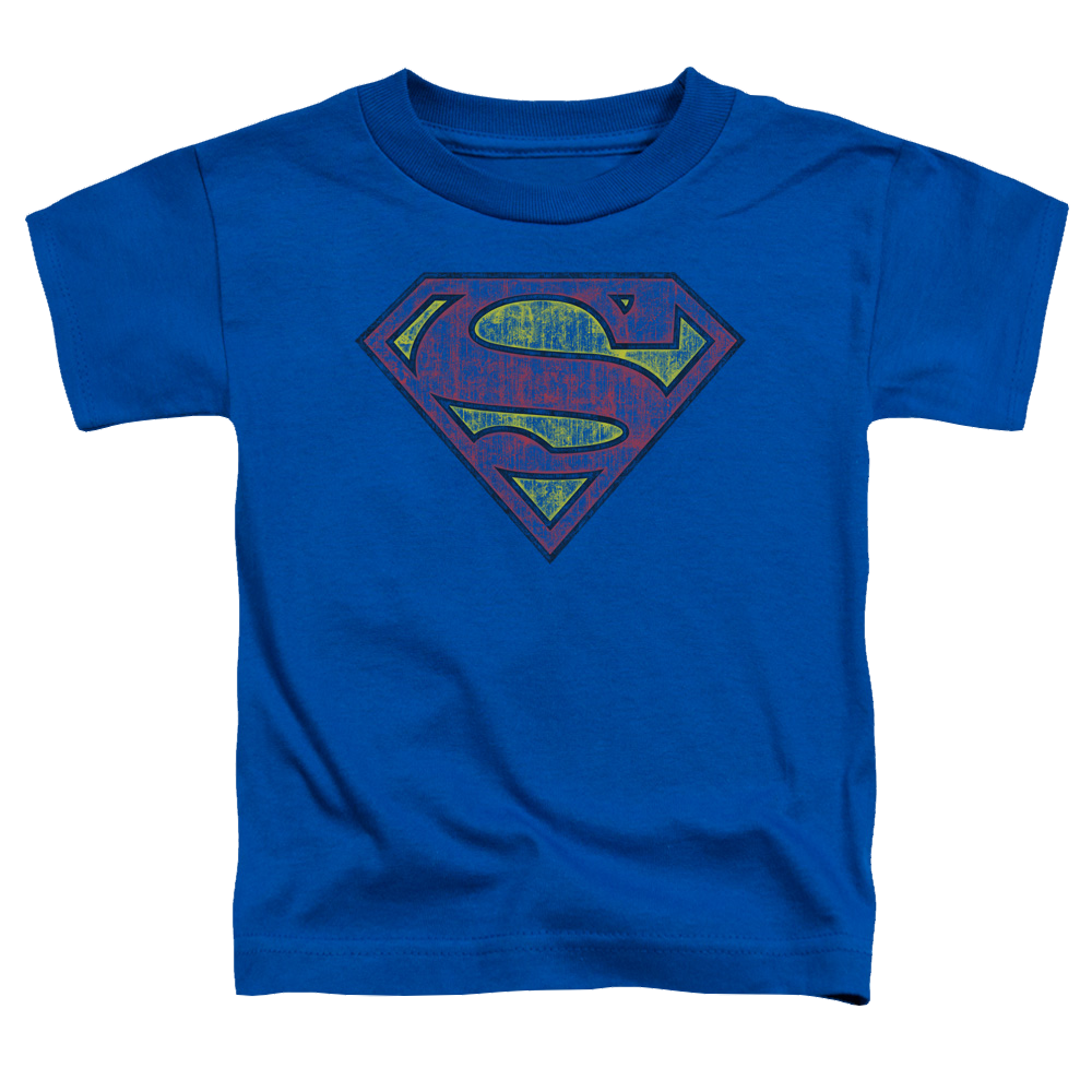 Superman Tattered Shield - Kid's T-Shirt Kid's T-Shirt (Ages 4-7) Superman   