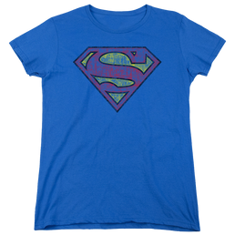 Superman Tattered Shield - Women's T-Shirt Women's T-Shirt Superman   