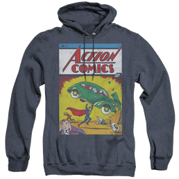 Superman Action No. 1 - Heather Pullover Hoodie Heather Pullover Hoodie Superman   