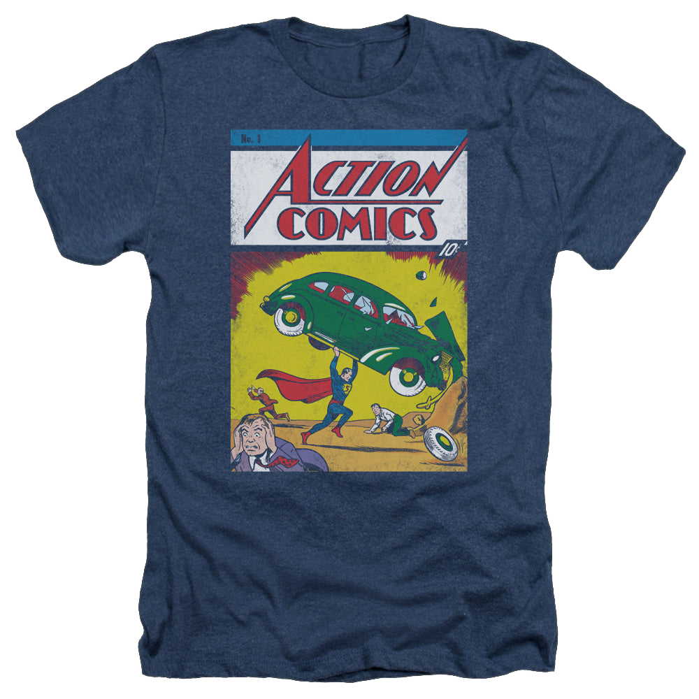 Superman Action No. 1 - Men's Heather T-Shirt Men's Heather T-Shirt Superman   