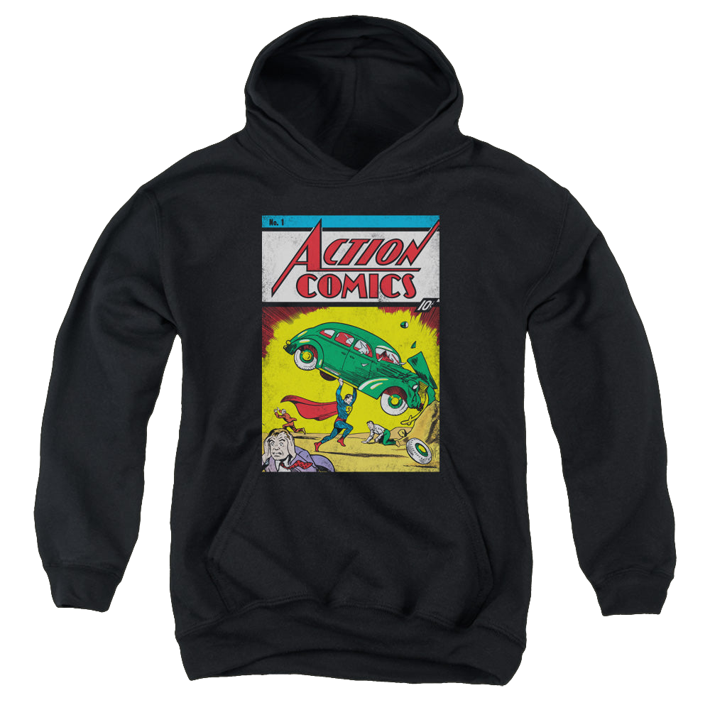 Superman Action No. 1 - Youth Hoodie Youth Hoodie (Ages 8-12) Superman   
