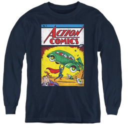 Superman Action No. 1 - Youth Long Sleeve T-Shirt Youth Long Sleeve T-Shirt Superman   
