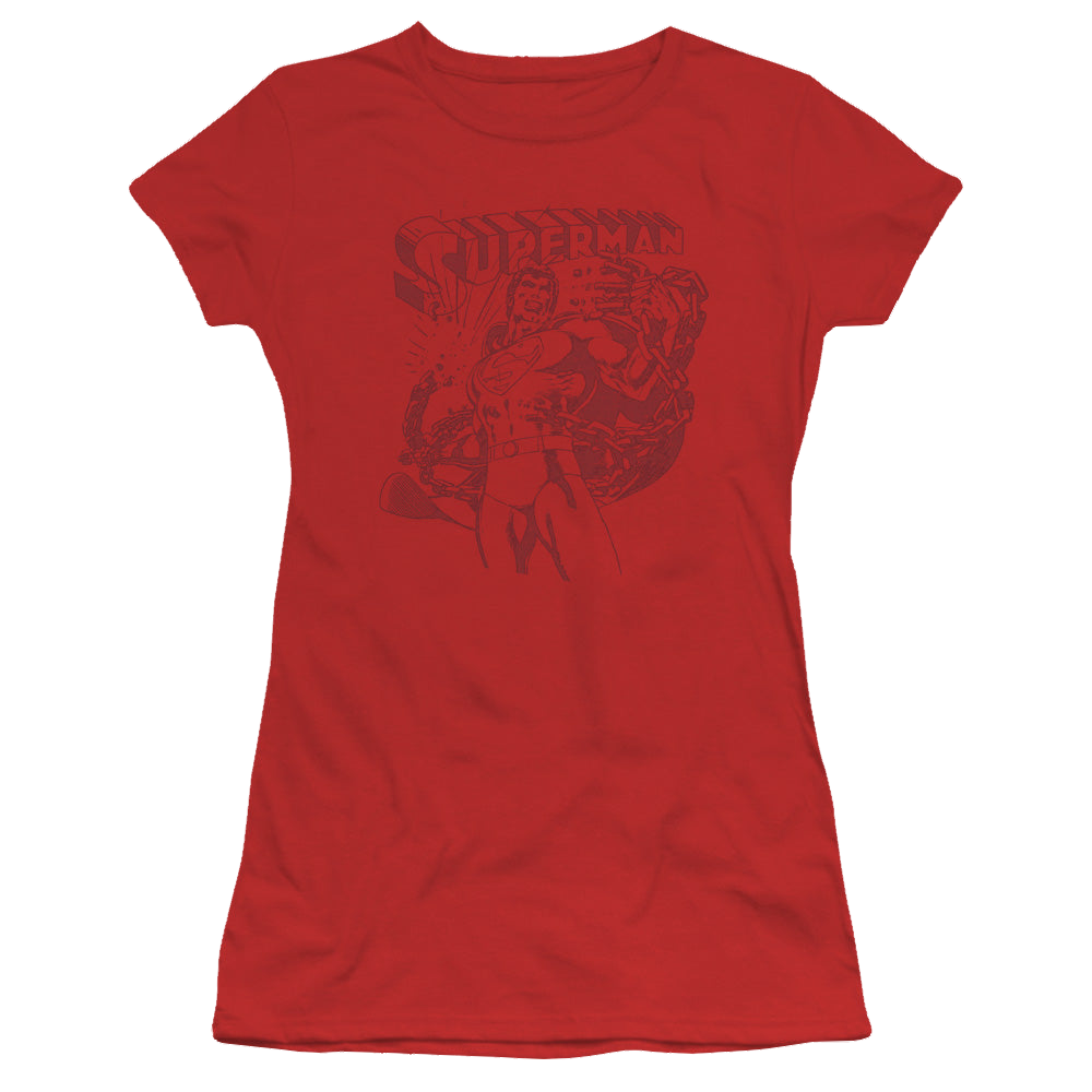 Superman Code Red - Juniors T-Shirt Juniors T-Shirt Superman   