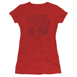 Superman Code Red - Juniors T-Shirt Juniors T-Shirt Superman   