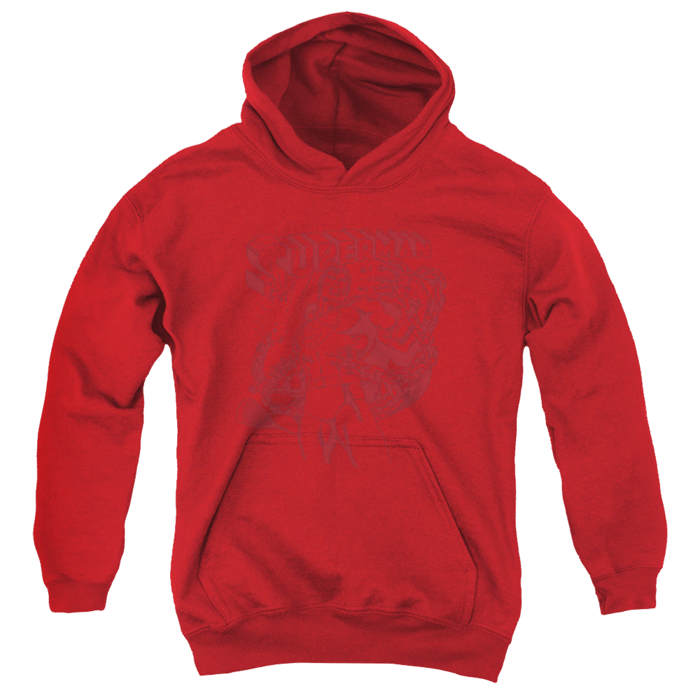 Superman Code Red - Youth Hoodie Youth Hoodie (Ages 8-12) Superman   
