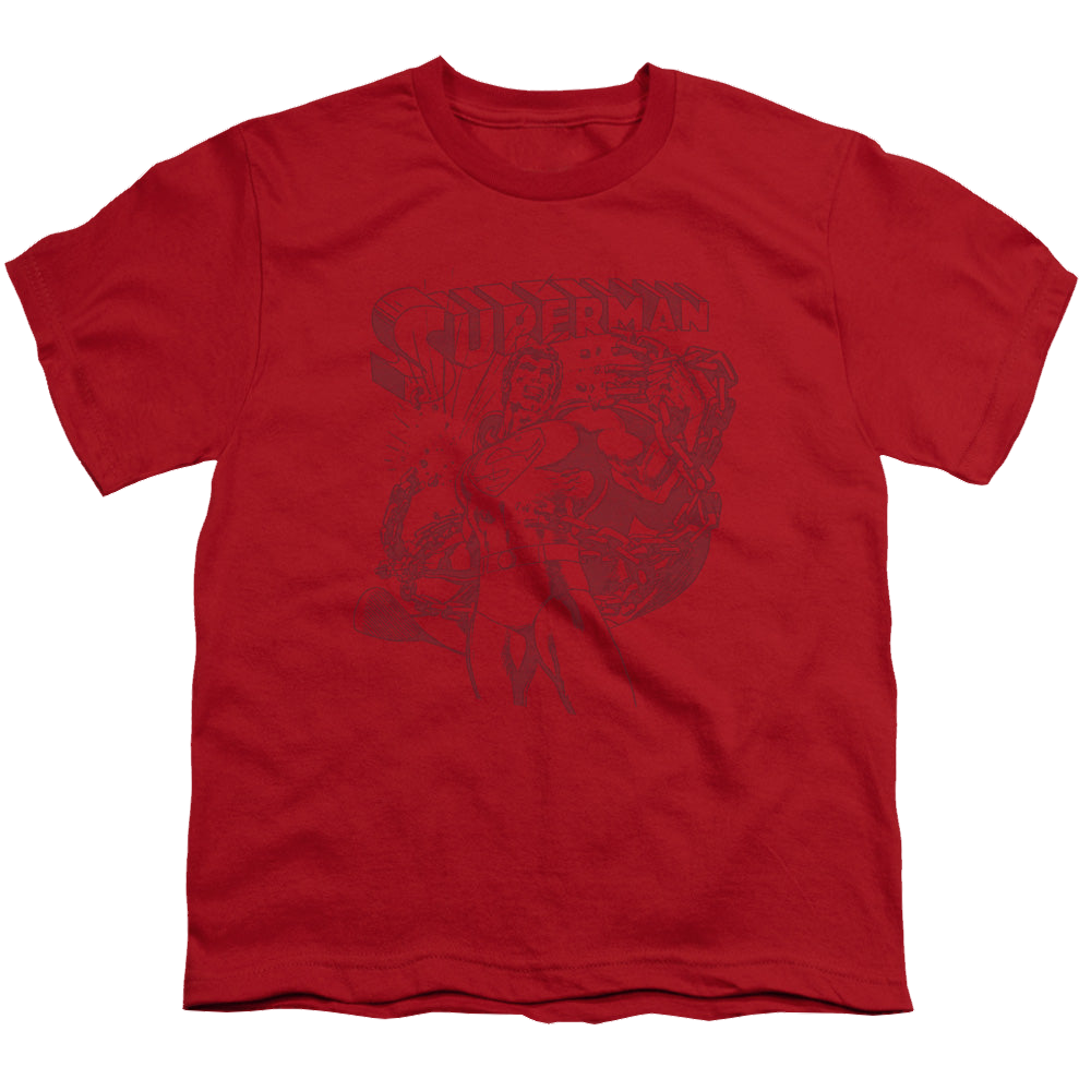 Superman Code Red - Youth T-Shirt Youth T-Shirt (Ages 8-12) Superman   