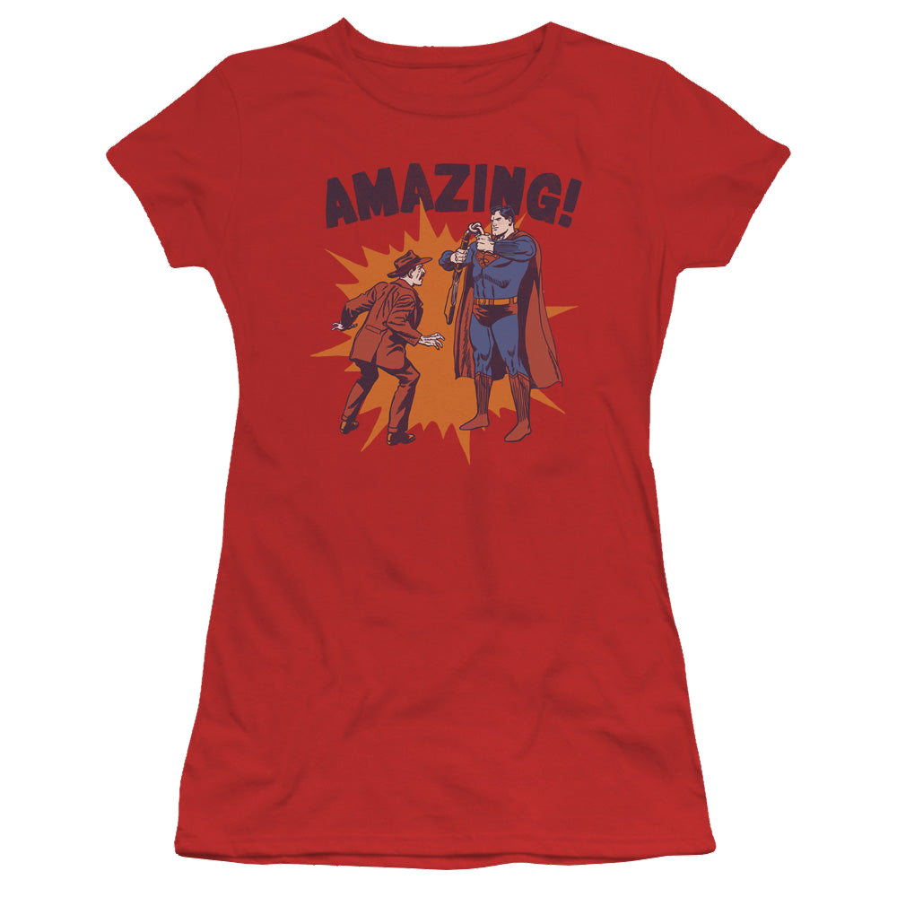 Superman Amazing - Juniors T-Shirt Juniors T-Shirt Superman   