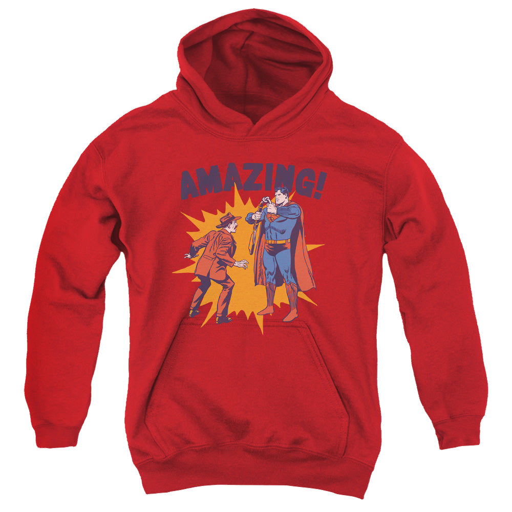 Superman Amazing - Youth Hoodie Youth Hoodie (Ages 8-12) Superman   