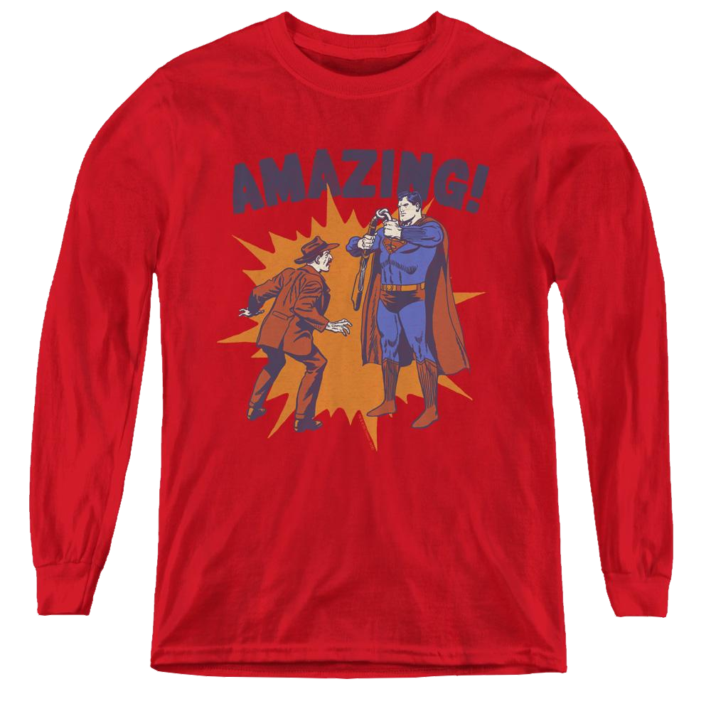 Superman Amazing - Youth Long Sleeve T-Shirt Youth Long Sleeve T-Shirt Superman   