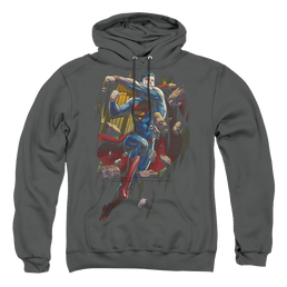 Superman Flying Determination - Pullover Hoodie Pullover Hoodie Superman   