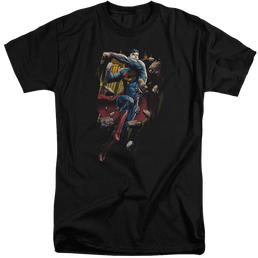 Superman Flying Determination - Men's Tall Fit T-Shirt Men's Tall Fit T-Shirt Superman   