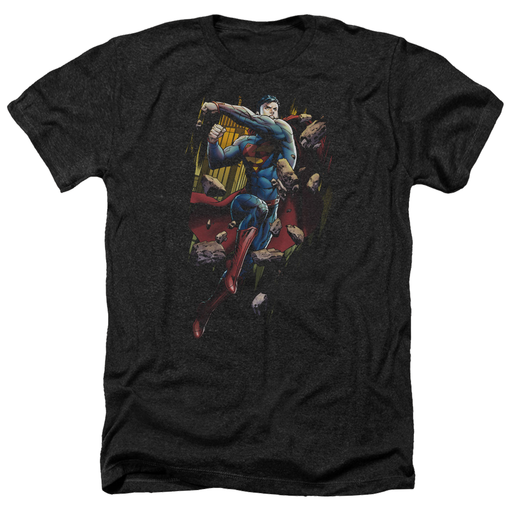 Superman Flying Determination - Men's Heather T-Shirt Men's Heather T-Shirt Superman   