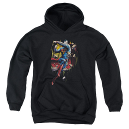 Superman Flying Determination - Youth Hoodie Youth Hoodie (Ages 8-12) Superman   