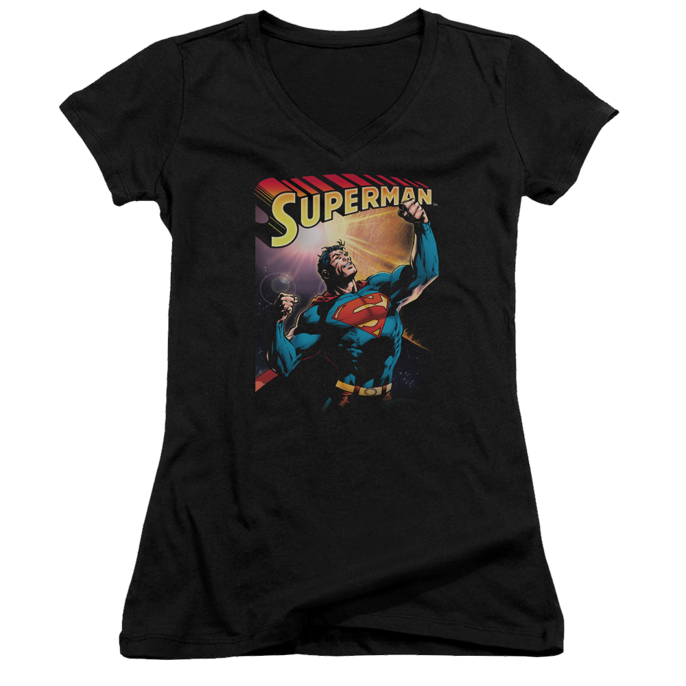 Superman Victory - Juniors V-Neck T-Shirt Juniors V-Neck T-Shirt Superman   