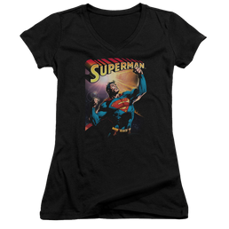 Superman Victory - Juniors V-Neck T-Shirt Juniors V-Neck T-Shirt Superman   