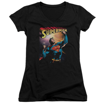 Superman Victory - Juniors V-Neck T-Shirt Juniors V-Neck T-Shirt Superman   