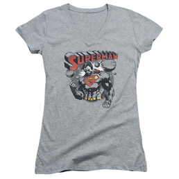 Superman Super Ko - Juniors V-Neck T-Shirt Juniors V-Neck T-Shirt Superman   