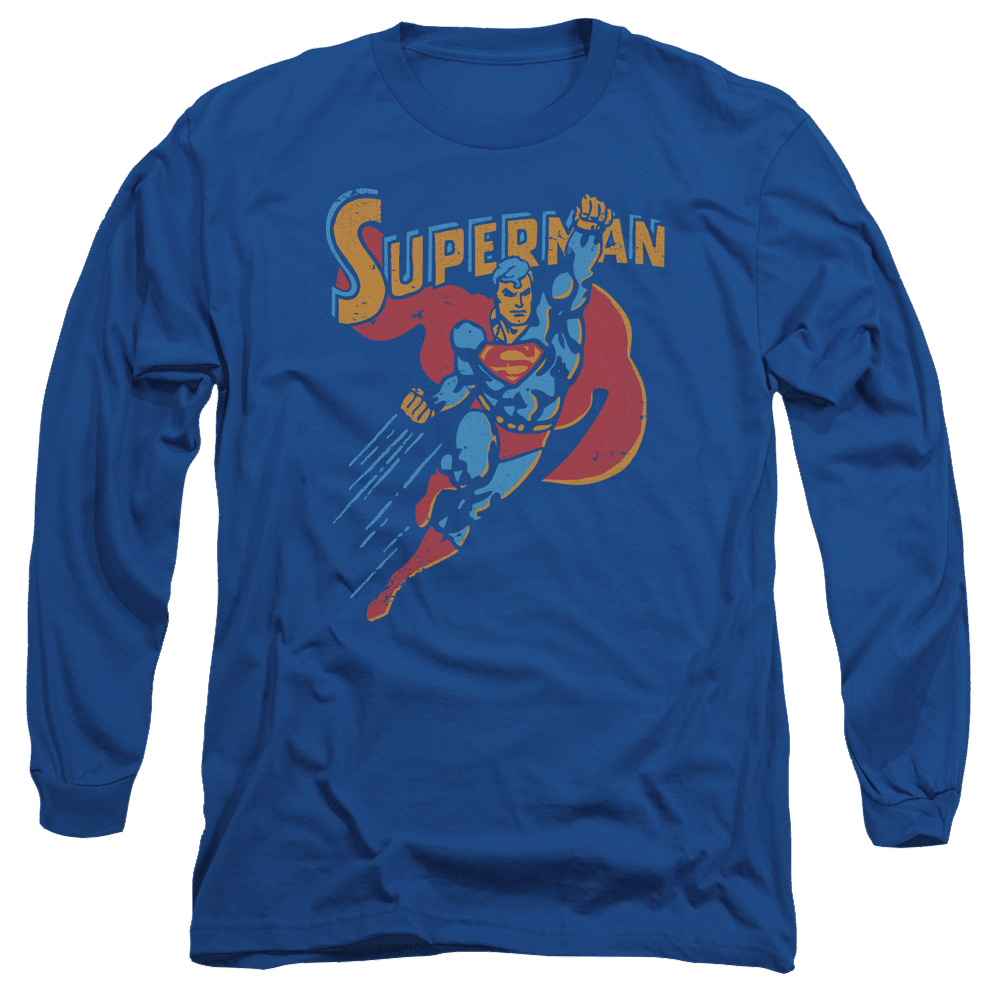 Superman Life Like Action - Men's Long Sleeve T-Shirt Men's Long Sleeve T-Shirt Superman   