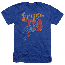 Superman Life Like Action - Men's Heather T-Shirt Men's Heather T-Shirt Superman   