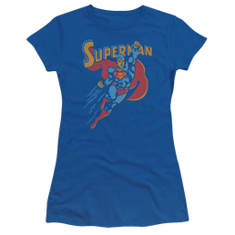 Superman Life Like Action - Juniors T-Shirt Juniors T-Shirt Superman   