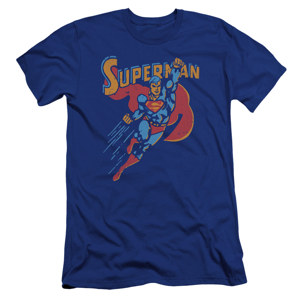 Superman Life Like Action - Men's Premium Slim Fit T-Shirt Men's Premium Slim Fit T-Shirt Superman   