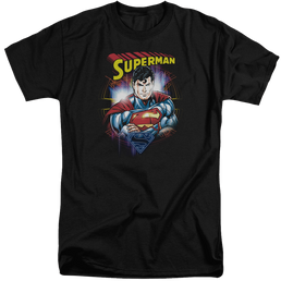 Superman Glam - Men's Tall Fit T-Shirt Men's Tall Fit T-Shirt Superman   