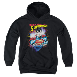 Superman Glam - Youth Hoodie Youth Hoodie (Ages 8-12) Superman   