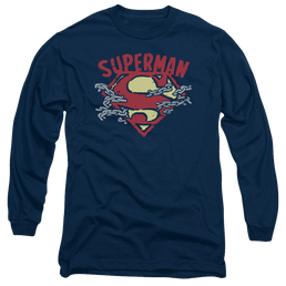 Superman Chain Breaking - Men's Long Sleeve T-Shirt Men's Long Sleeve T-Shirt Superman   