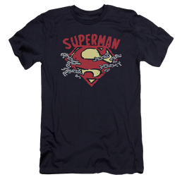 Superman Chain Breaking - Men's Premium Slim Fit T-Shirt Men's Premium Slim Fit T-Shirt Superman   