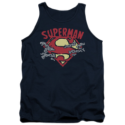 Superman Chain Breaking - Men's Tank Top Men's Tank Superman   