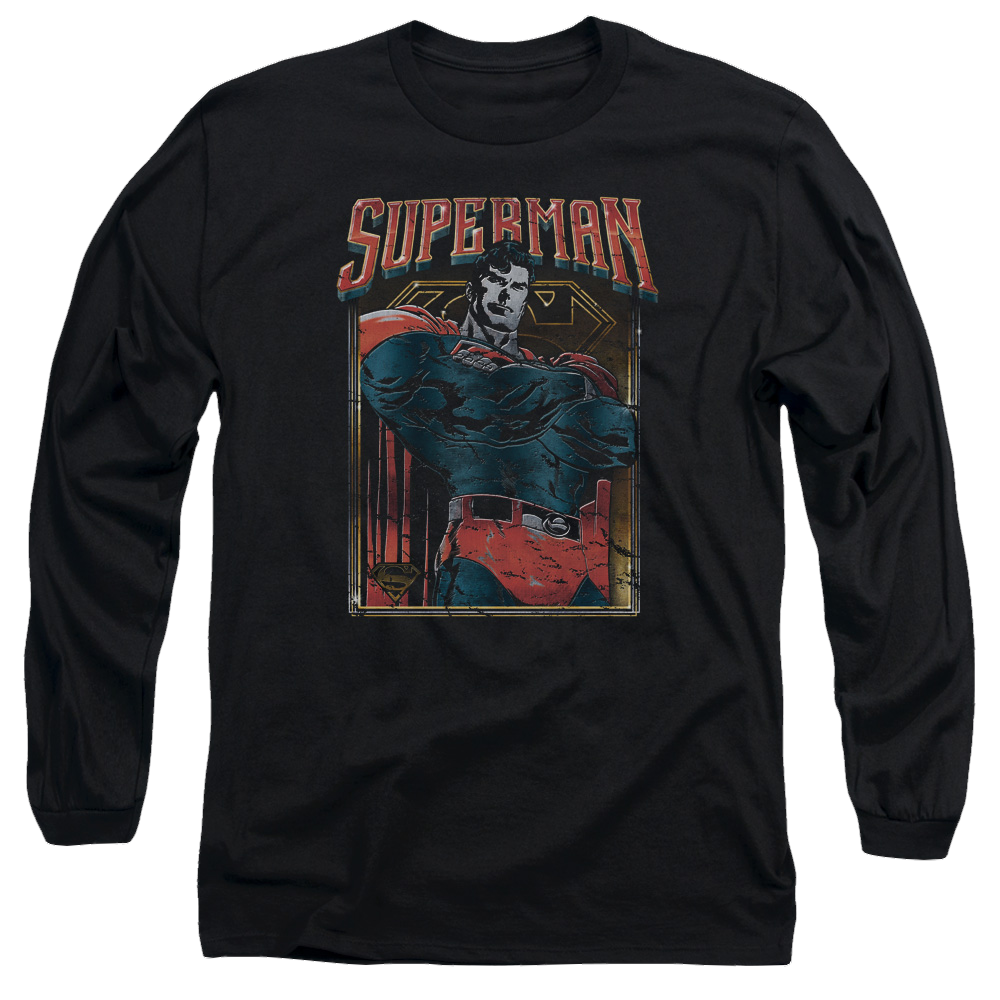 Superman Head Bang - Men's Long Sleeve T-Shirt Men's Long Sleeve T-Shirt Superman   