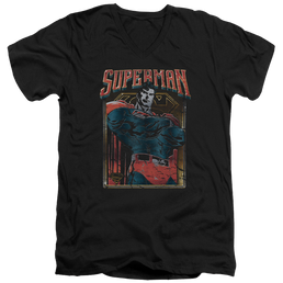 Superman Head Bang - Men's V-Neck T-Shirt Men's V-Neck T-Shirt Superman   