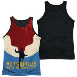 Superman Home - Men's Black Back Tank Top Men's Black Back Tank Superman   